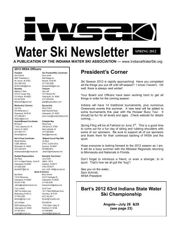 2012 Newsletter - Indiana Water Ski