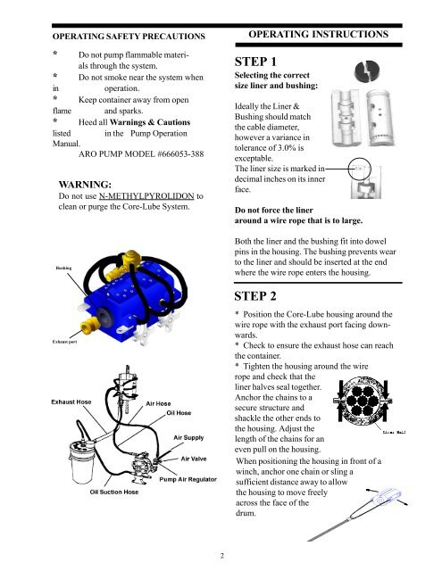 OSU REPORT - CORELUBE EQUIPMENT