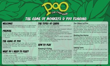 the game of monkeys & poo flinging - Poo: The Card Game