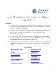 Daily Open Source Infrastructure Report 3 April 2012 - Homeland ...