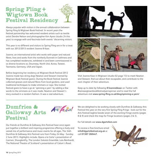 The Spring Fling 2013 brochure is now available