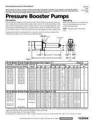 Pressure Booster Pumps - Pure Aqua Inc