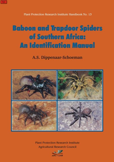 Salme Godkendelse Perforering Baboon and Trapdoor Spiders of Southern Africa: An Identification ...