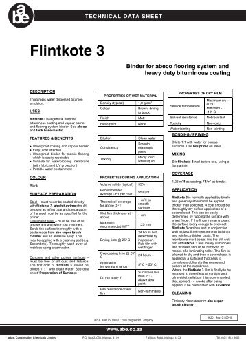 Flintkote 3 - Ideal Solutions