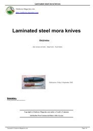 Laminated steel mora knives - Old Jimbo's Site