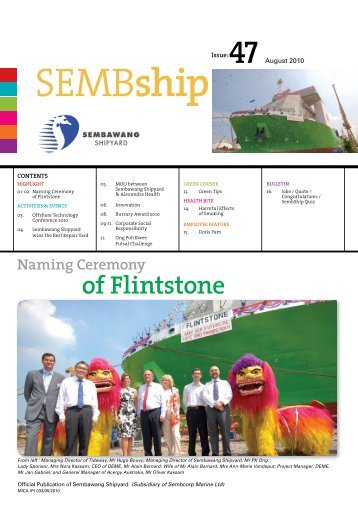 Naming ceremony of Flintstone - Sembawang Shipyard Pte Ltd