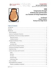 2008 Compression Strength of Brown Clay and Porcelain - Materials ...