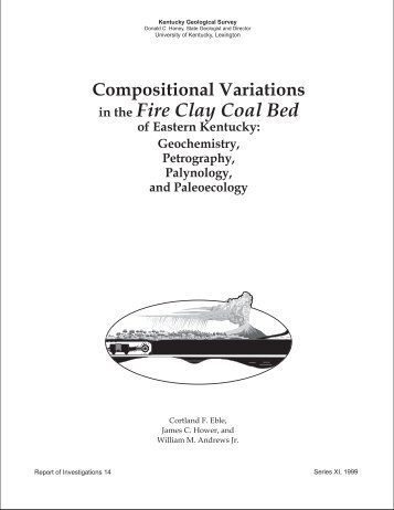 Compositional variations in the Fire Clay coal bed - University of ...