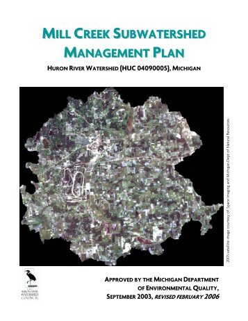 mill creek subwatershed management plan - State of Michigan