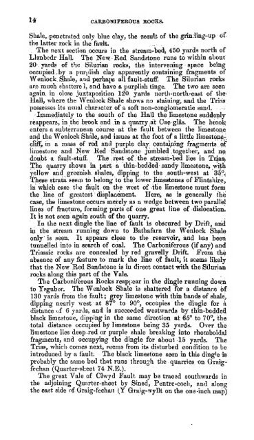 The geology of the neighbourhoods of Flint, Mold, and Ruthin ...