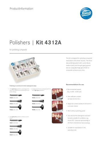 Polishers | Kit 4312A - Komet Dental