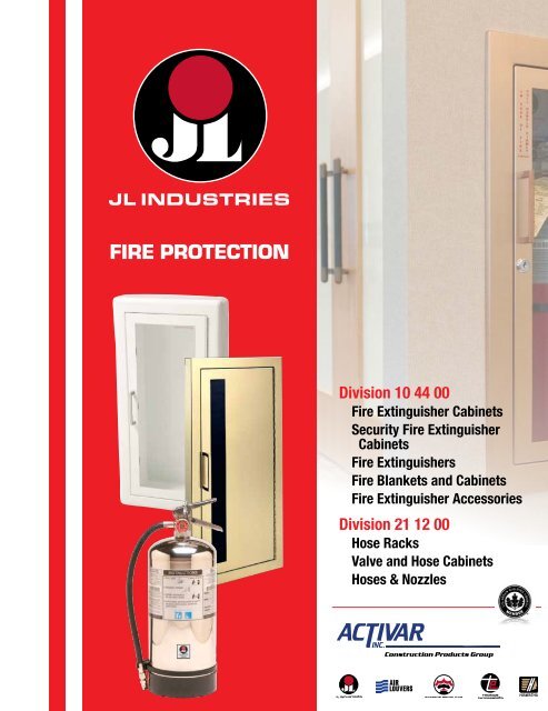 Fire Protection Catalog For Jl Industries Division Of The Activar
