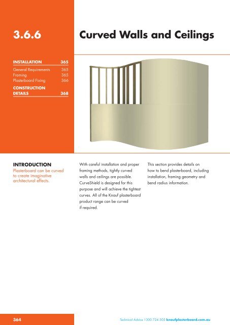 Curved Walls And Ceilings Knauf