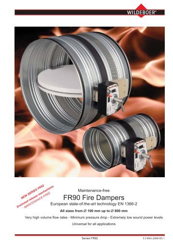 FR90 Fire Dampers - Alarko Carrier