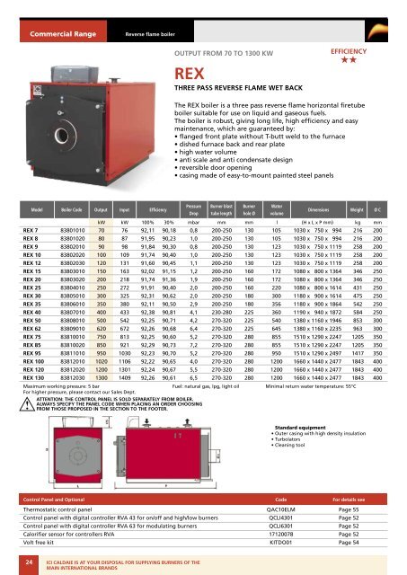 REX - ICI Caldaie Boiler Manufacturers