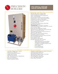 FPW Vertical Fire Tube Water Heater - Precision Boilers