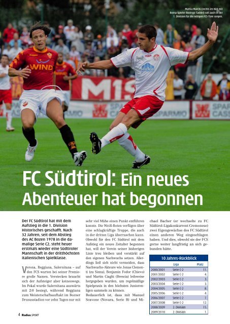 Fußball 2010/11