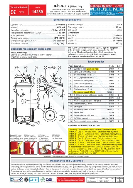 14260 - abs Fire Fighting srl