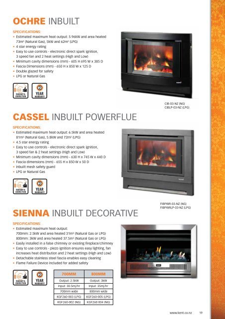 Gas Fire Range Pictured
