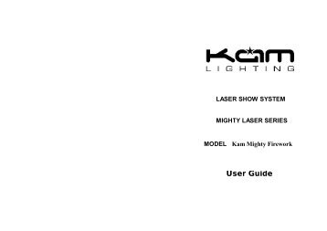 Kam Mighty Firework manual