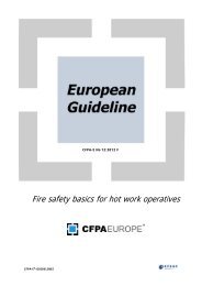 Fire safety basics for hot work operatives - CFPA Europe