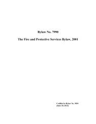 Bylaw No. 7990 The Fire and Protective Services ... - City of Saskatoon