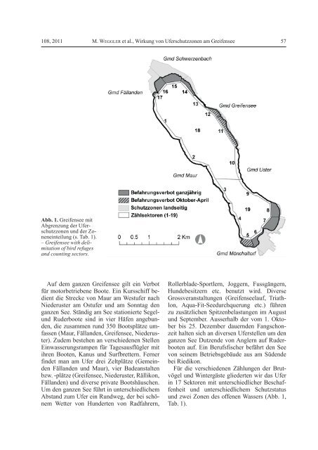 Wirkung von Uferschutzzonen am Greifensee auf das ... - Orniplan