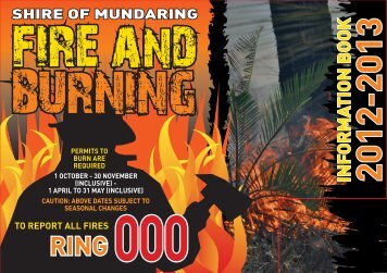 Shire of Mundaring Fire and Burning Information Booklet