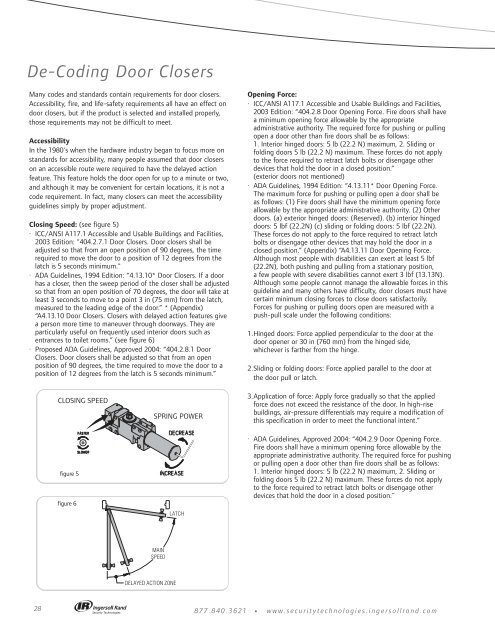 Fire, Life Safety & Accessibility Codes - Von Duprin