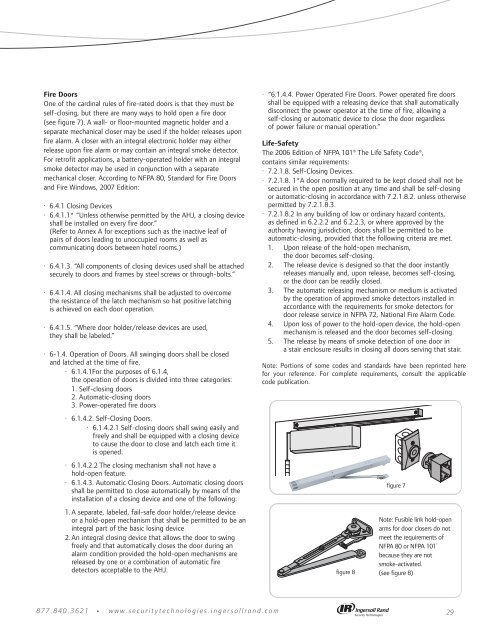 Fire, Life Safety & Accessibility Codes - Von Duprin