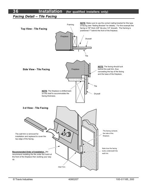 21 TRV Fireplace - Lopi