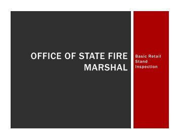 Basic Retail Stand Inspection Guide - Louisiana Office of State Fire ...