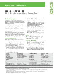 MONOKOTE® Z-146 High density, cementitious fireproofing - Grace ...