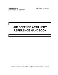 AIR DEFENSE ARTILLERY REFERENCE HANDBOOK