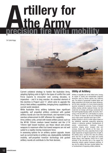 Artillery for the Army - Precision Fire with Mobility - Air Power Australia