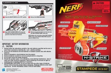 Nerf N-Strike Stampede ECS-50 New 94665 - Hasbro