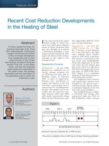 Recent Cost Reduction Developments in the Heating of Steel