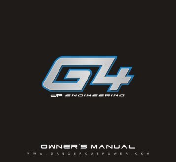 Dangerous Power G4 Manual