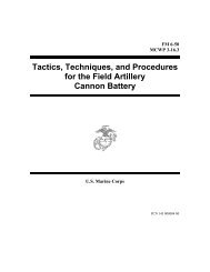 Tactics, Techniques, and Procedures for the Field Artillery Cannon ...