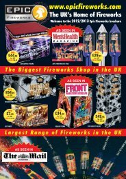 Please click here to download the latest brochure - Epic Fireworks