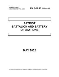 FM 3-01.85: Patriot Battalion and Battery Operations - BITS