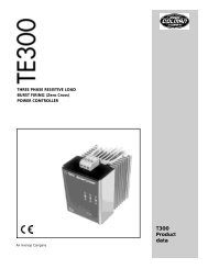 TE300 Three phase burst firing power controller - Soliton