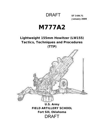 ST 3-09.71 M777A2 TTP's (Draft).