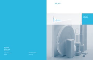 MACOR Brochure for pdf - Corning Incorporated