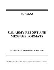 FM 101-5-2 U.S. Army Report and Message Formats - BITS