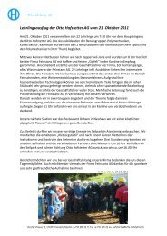 2011-10 / Bericht Lehrlingsausflug - Otto Hofstetter AG