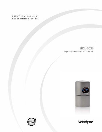 HDL-32E Manual - Velodyne Lidar