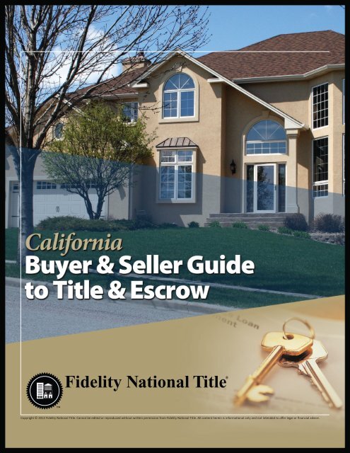 Buyer & Seller Guide - Fidelity National Title