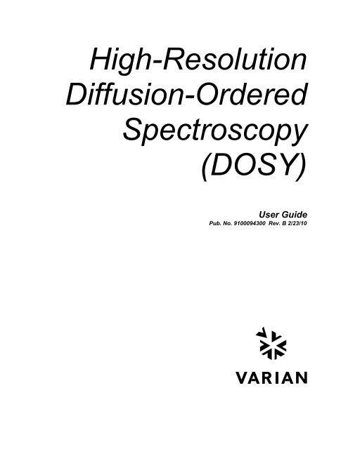 DOSY Experiments - Emory University