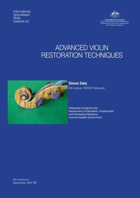 advanced violin restoration techniques - International Specialised ...